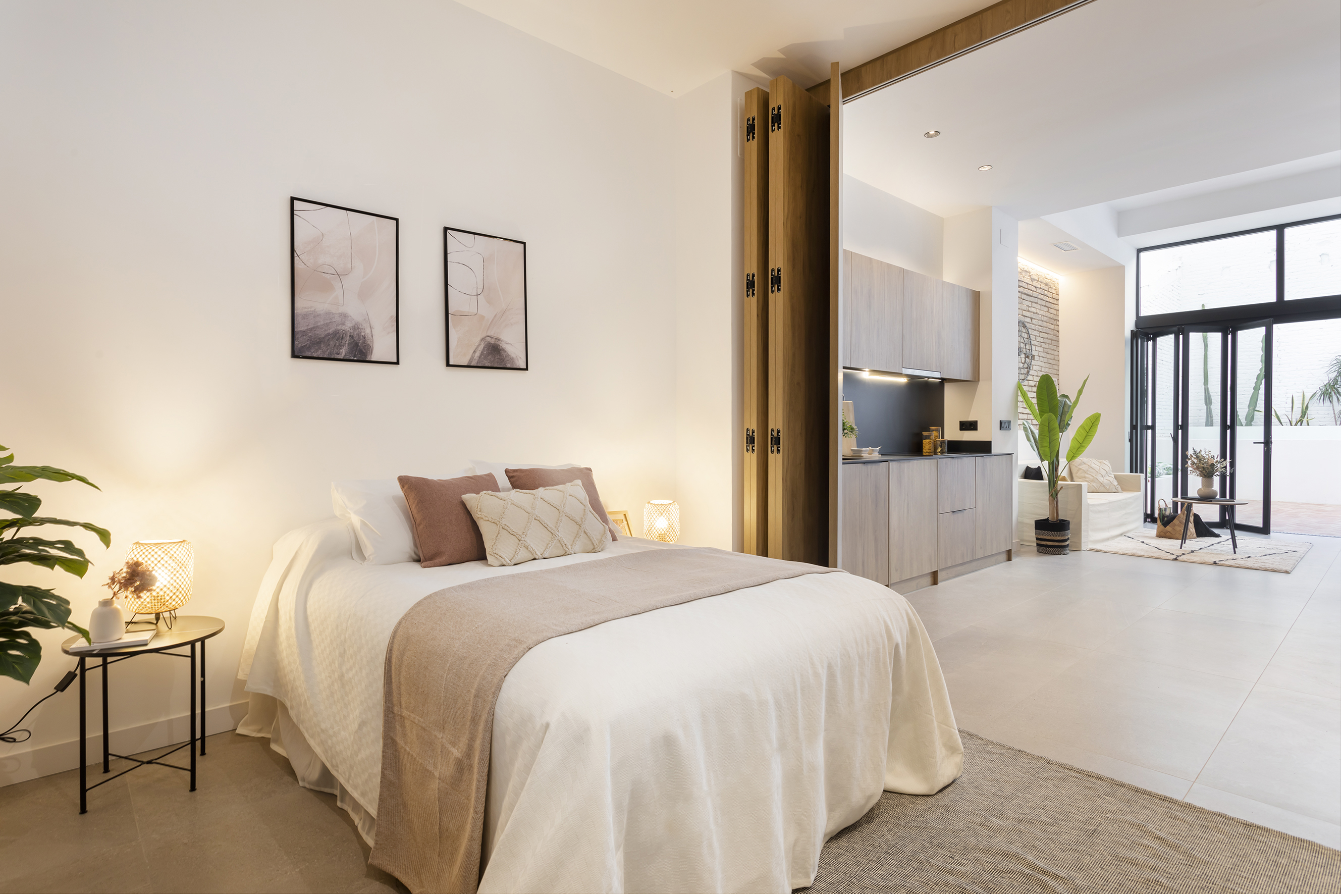 Dormitorio principal después del home staging